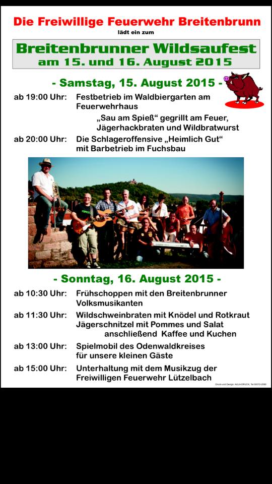 Mehr über den Artikel erfahren Wildsaufest in Breitenbrunn